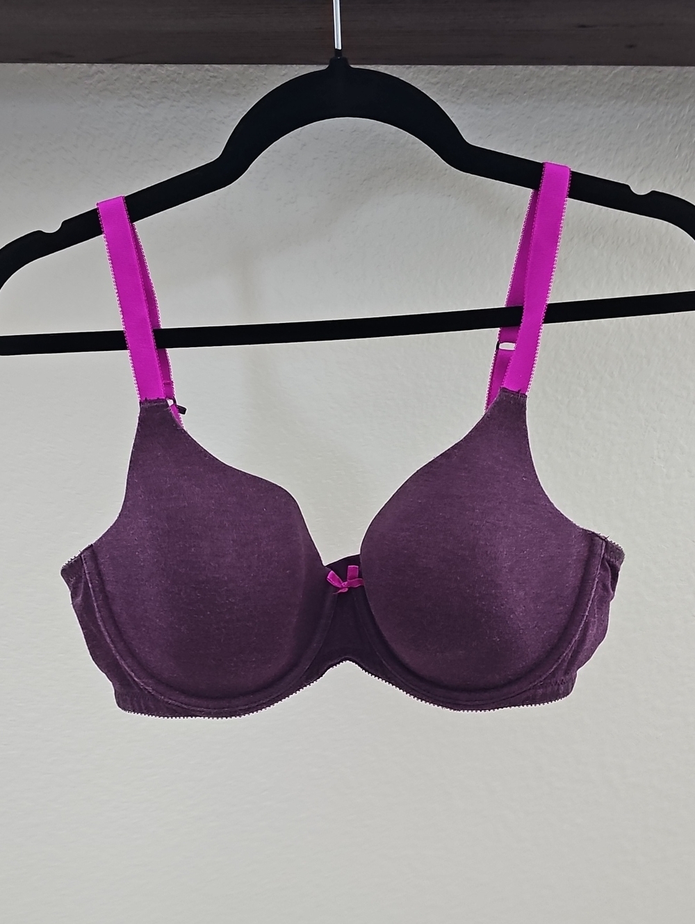 Ambrielle Lightly Lined Full Coverage Underwire T Shirt Bra Purple 38C
